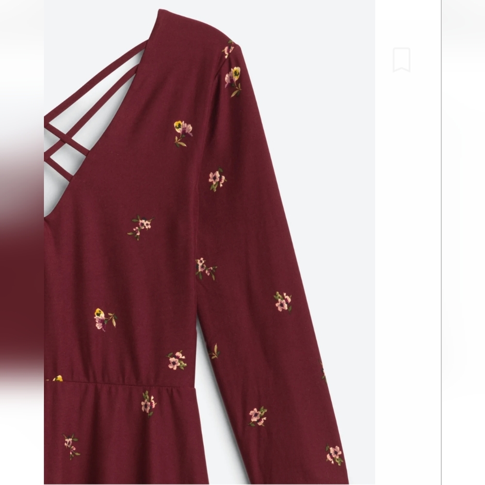 Nine Britton Burgundy Size Medium Dress - Picture 3 of 5